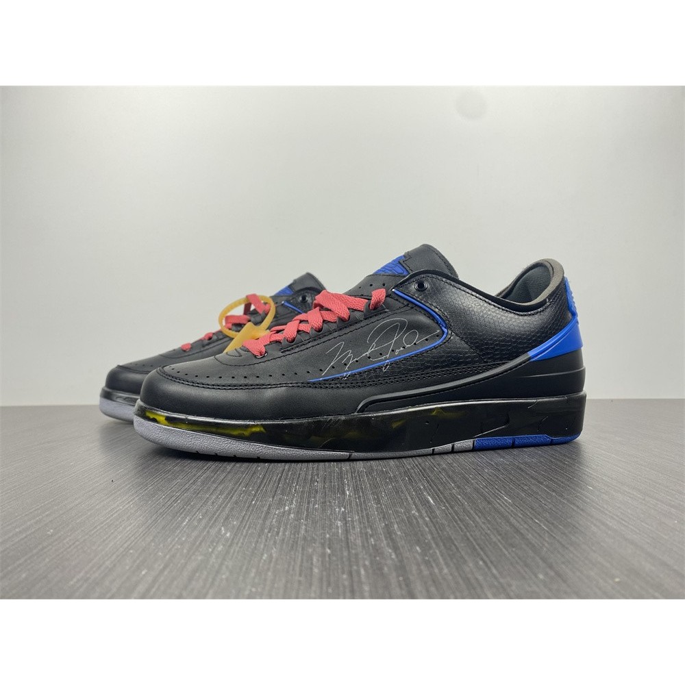 Jordan 2 Retro Low SP Off-White Black Blue Men''s DJ4375-004