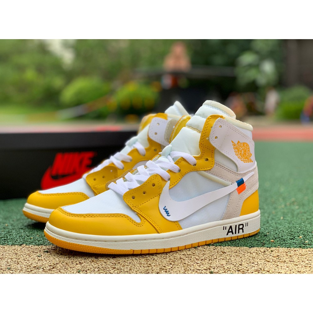 Off-White x Air Jordan 1 Retro High OG ''Canary Yellow'' AQ0818-149