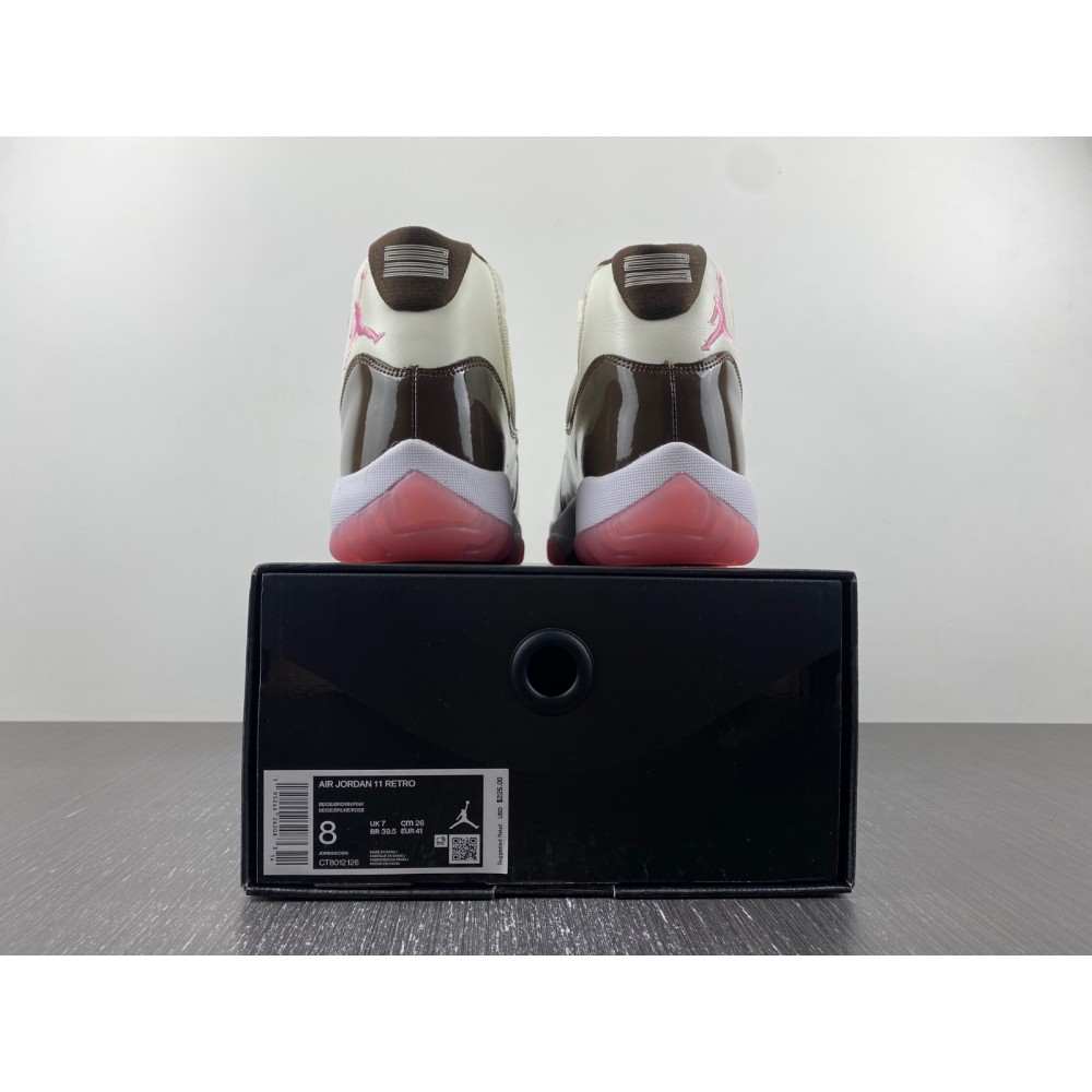 AIR JORDAN 11 NEAPOLITAN BLACK BROWN PINK WHITE CT8012-126
