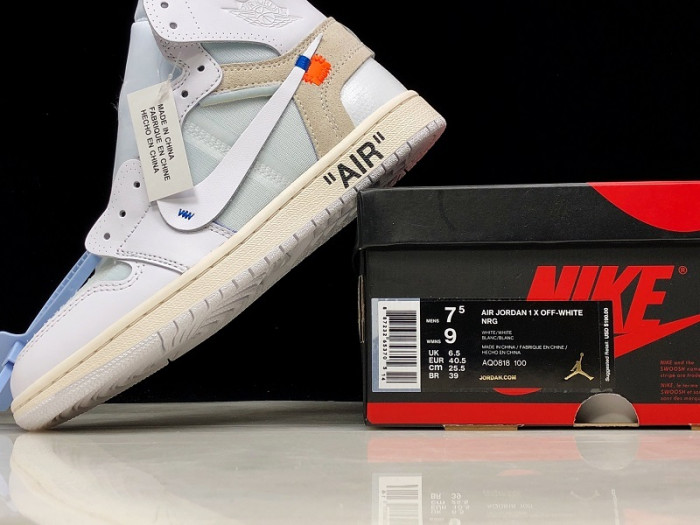 OH AIR JORDAN 1 RETRO HIGH WHITE AQ0818-100