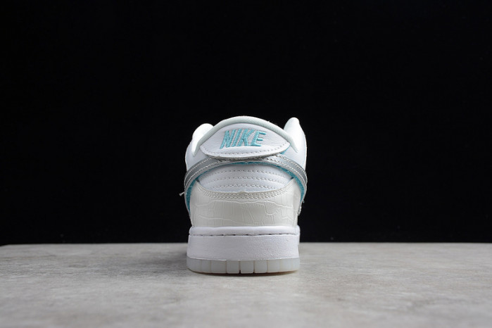 nike sb dunk low diamond S*pply co white diamond bv1310-100