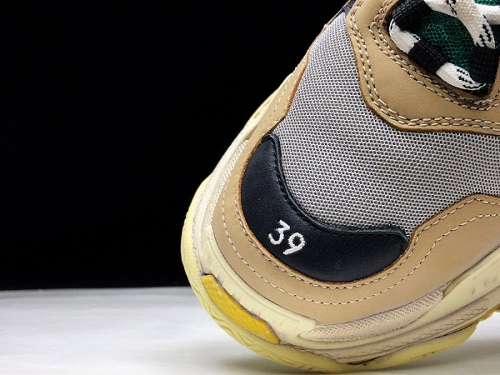 BLEN Triple S Beige Green Yellow 483513 W06E3 7070