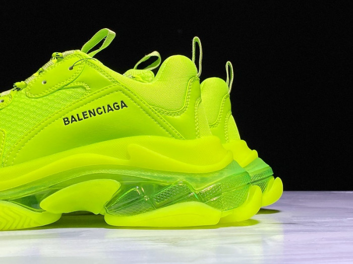 BLEN Triple S Neon fluo yellow Clear Sole 541624 W09OL 3809