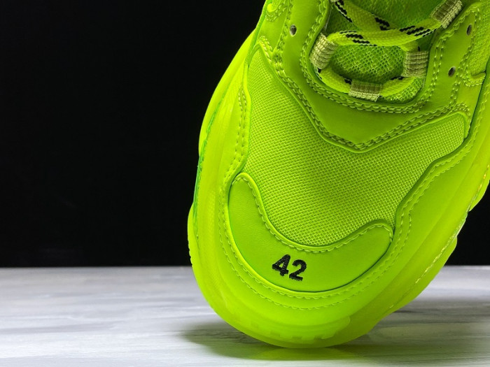 BLEN Triple S Neon fluo yellow Clear Sole 541624 W09OL 3809